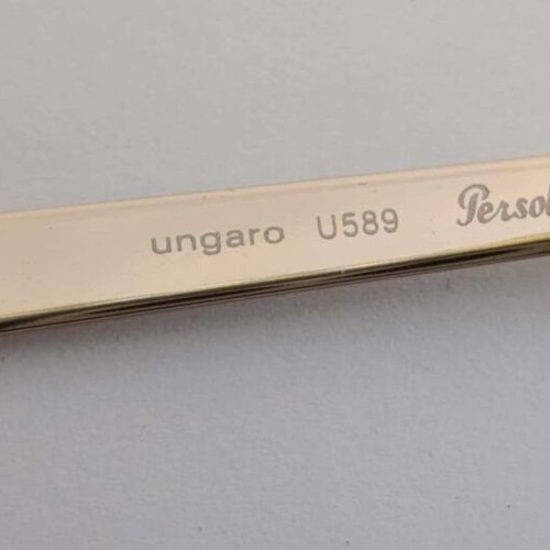 Emanuel Ungaro Persol Eyeglass Frame New Gold U589 135mm 57=18