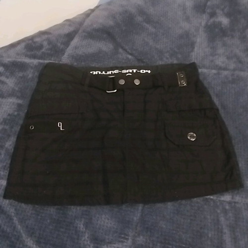 Black skirt new with belt, size Small