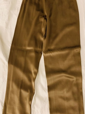 CELINE Cargo silk pants, brown