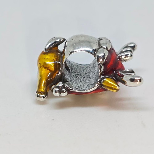 Christmas Charm Reindeer with Green Heart like new