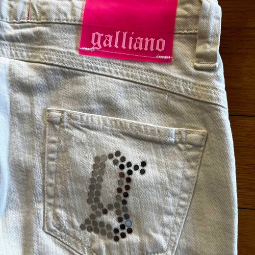 White Galliano pants like new, size M
