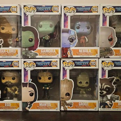 Marvel and DC Universe Funko Pop figures