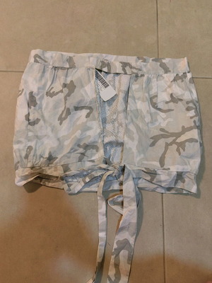 Νέο strapless μπλουζάκι μεγέθους Large σε γκρι και κίτρινο