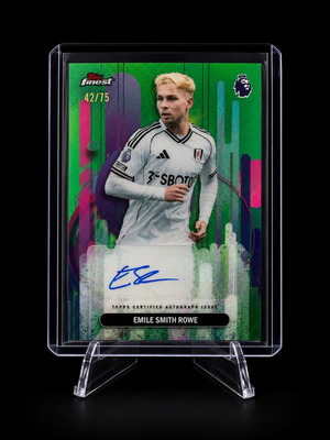 Topps Finest Emile Smith Rowe Autograph Card 42/75 Fulham