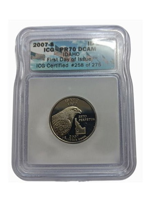 USA 25 Cents 2007-S ICG PR70 DCAM Coin New