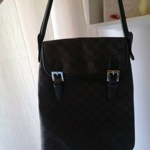 Sisley handbag dark-colored women's with metal details like new