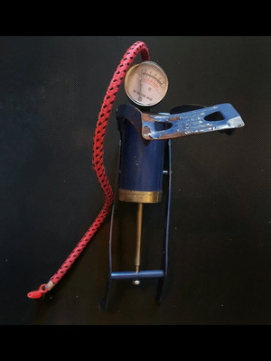 Vintage foot pump used from the 1990s