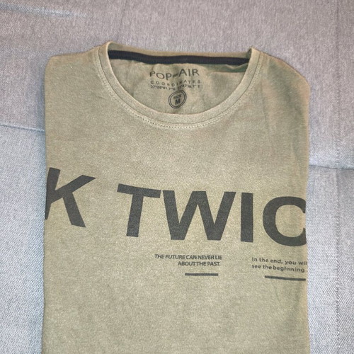 Pop Air T-shirt used, size Medium, khaki