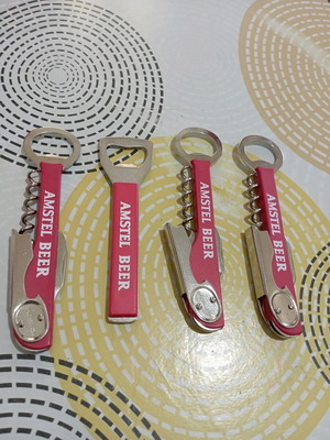 Amstel Beer bottle openers new, pack of 4