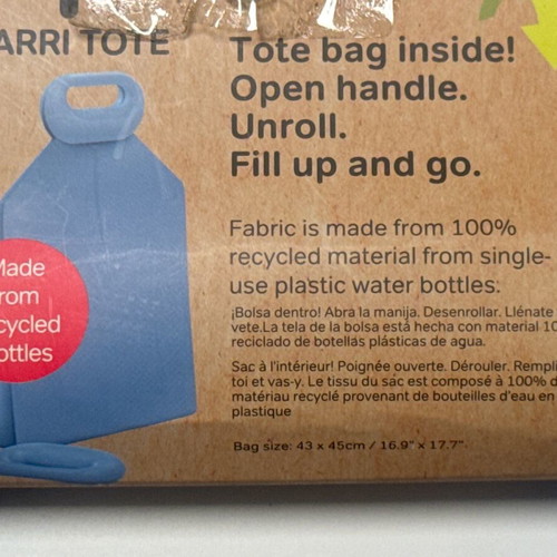 Hip CARRI TOTE bag new made from recycled plastic bottles