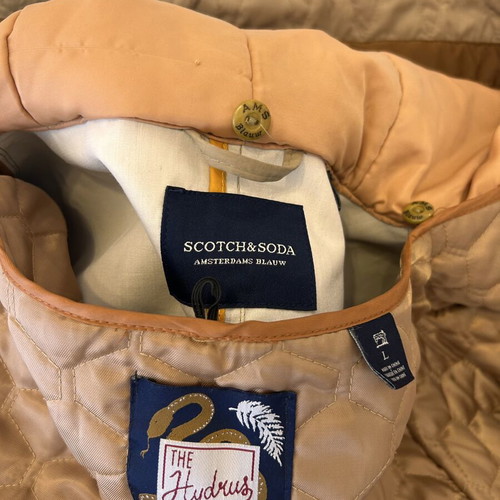 Scotch & Soda The Hydrus Parka men's jacket size Large, beige