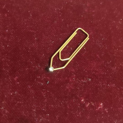 Gold 18K Tie Clip new, length 3.5cm