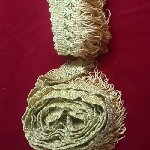 Two pieces of wide two-tone fringe new, 2 and 3 meters