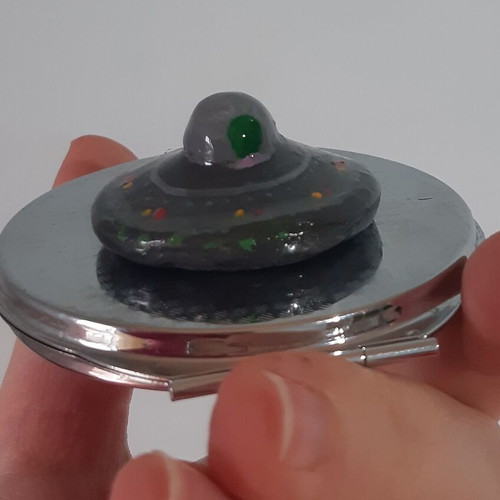Handmade UFO Alien Charm new
