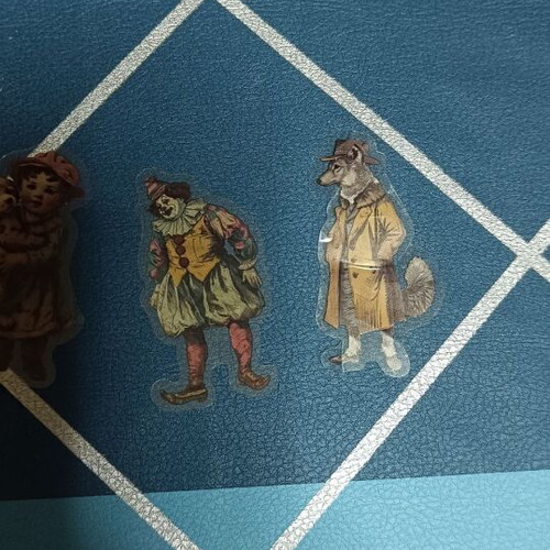 Vintage Victorian Stickers new, PET Material