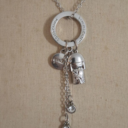 Kimmidoll Silver Pendant Necklace like new
