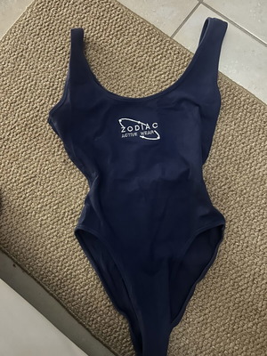 Sleeveless bodysuit dark blue, cotton, like new