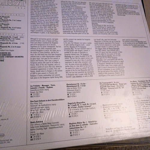 Franz Liszt Ungarische Rhapsodien vinyl record used, classical