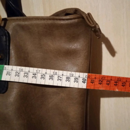 Shoulder bag like new, black and brown leatherette