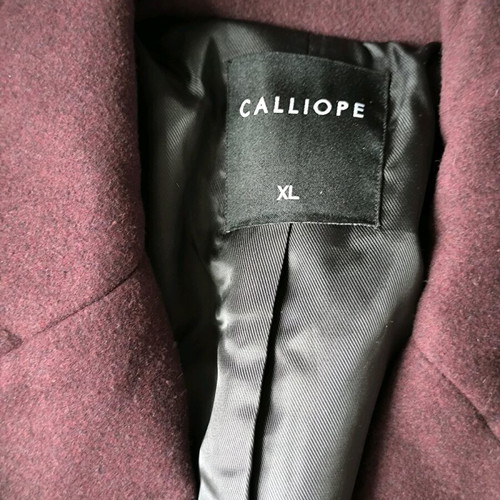 Bordeaux coat like new, oversized, size XL