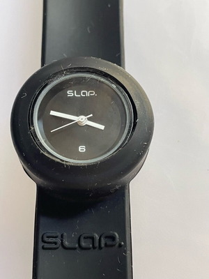 Slapwatch wristwatch used, black