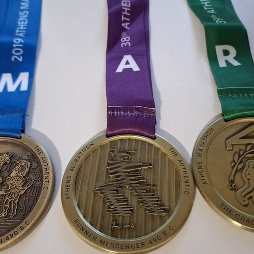 Athens Marathon 42km medals, set of 6