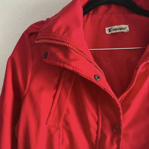 Coat red, size L/40, like new