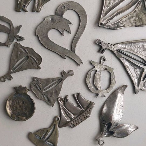 Handmade metal elements like new for DIY and crafts