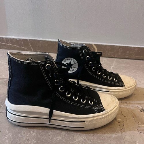 Converse Move platform retro δίπατα μποτάκια μαύρα 39 σαν καινούργιο