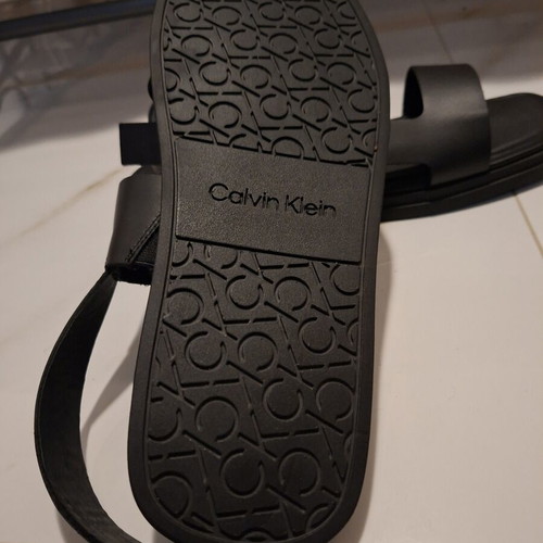 Calvin Klein men's black sandals size 46 new