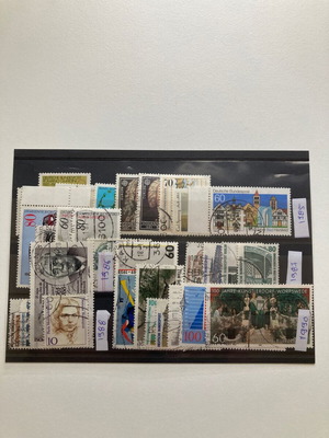 Germany used complete stamp series 1985-1990