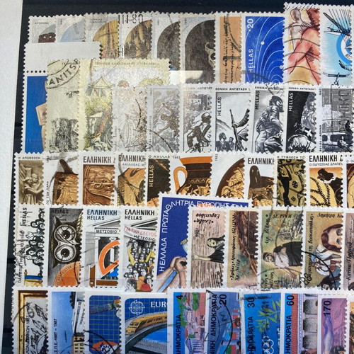 Greek stamp series complete sealed used set of 22