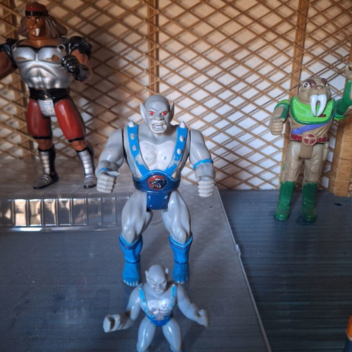 Thundercats vintage figures collection LJN 1985, 11 figures and 3D logo