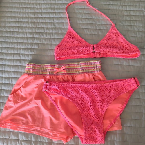 Calzedonia triple set embroidered swimsuit shorts like new, No 14