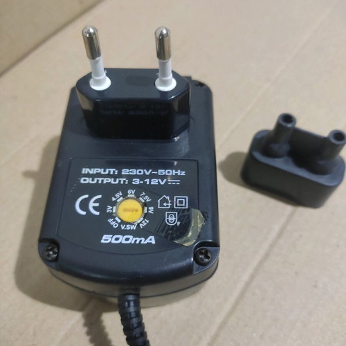Variable power supplies 3-12Vdc 500mA used, pack of 2