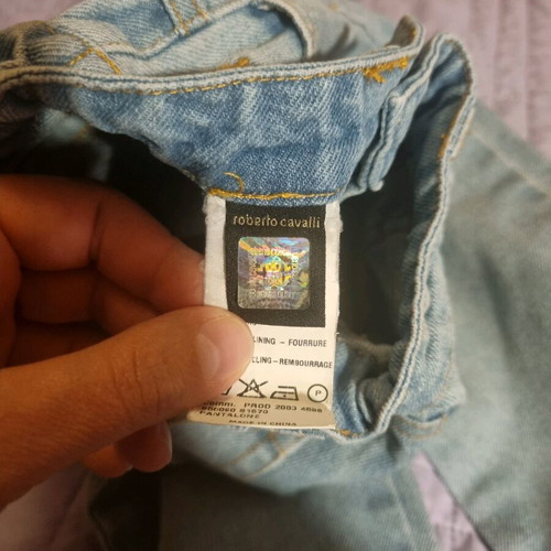 Roberto Cavalli baby denim pants like new, light blue, 24 months