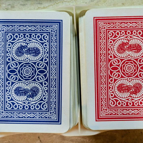 Modiano double deck playing cards blue and red, like new