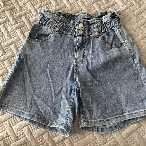 Denim shorts size Small like new, blue