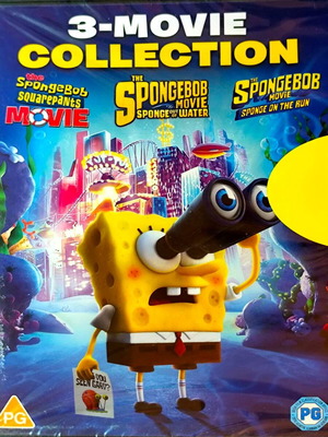 SpongeBob συλλογή 3 ταινιών DVD, sealed