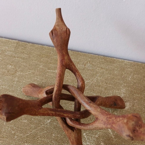 Woodcarving decoration used, 22 cm height, 18 cm length open