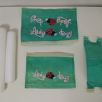 BMX Lady Bug stickers used for kids bike