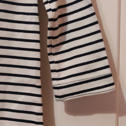 Gap striped women's long-sleeve blouse like new, 100% cotton