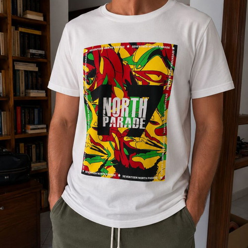 Riddim Driven 17 North Parade T-shirt new, medium, white