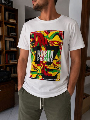 Riddim Driven 17 North Parade T-shirt new, medium, white