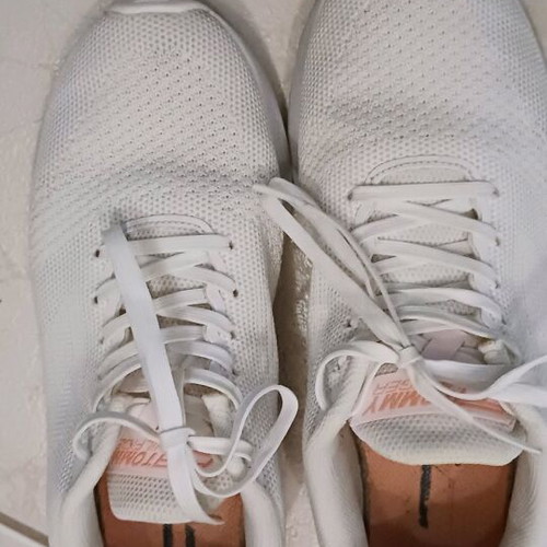 Tommy Hilfiger athletic shoes used, white, size 36