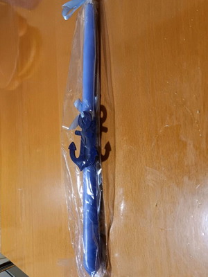 Easter candle sky blue new with blue anchor