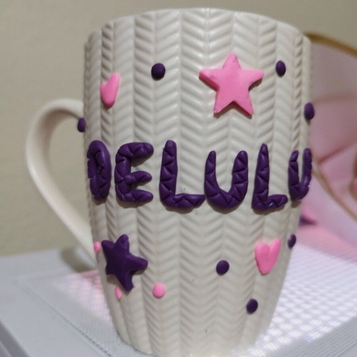 Mug made of polymer clay new