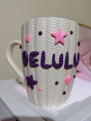 Mug made of polymer clay new