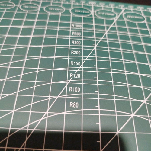 Professional green construction base new, size A3