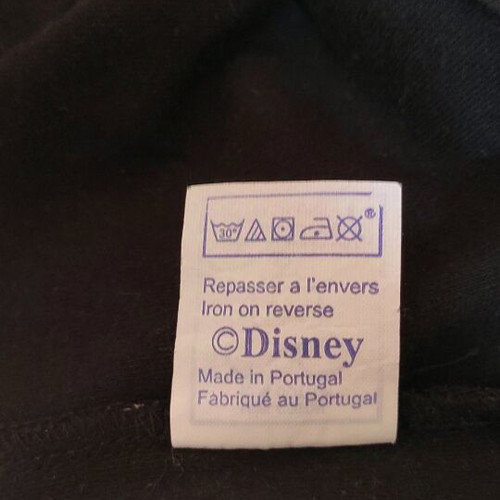 Mickey Mouse women's T-shirt used, size S, black and white